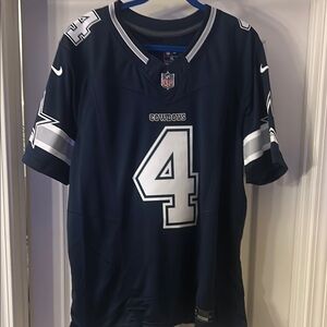 Nike Blue and White Jersey Shirt